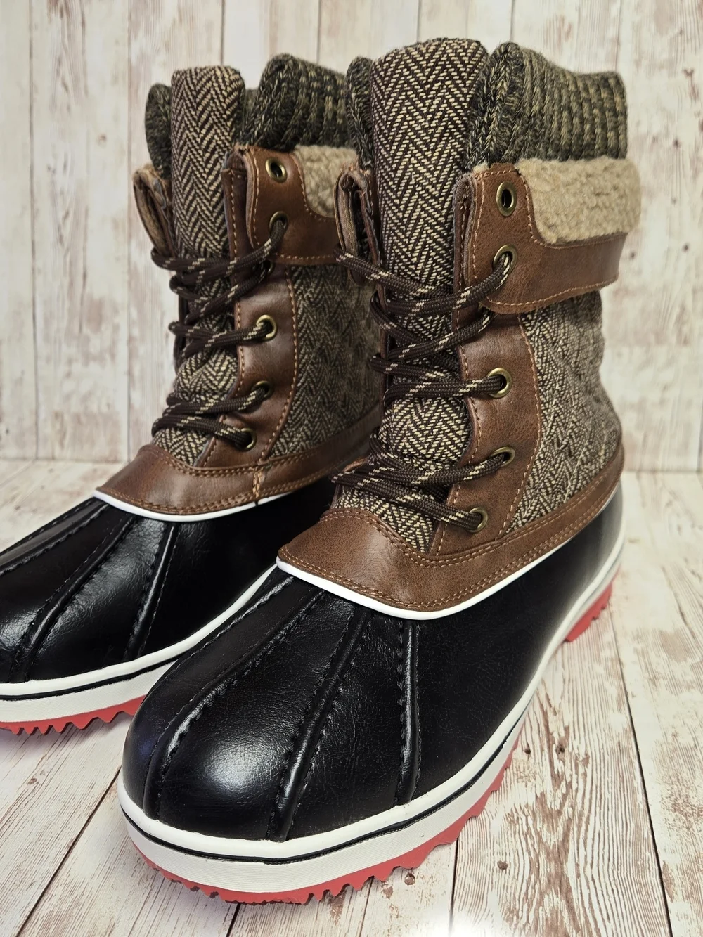 Dream Pairs Monte 01 Brown Duck Snow Boots Women’s Size 7 3M Thinsulate